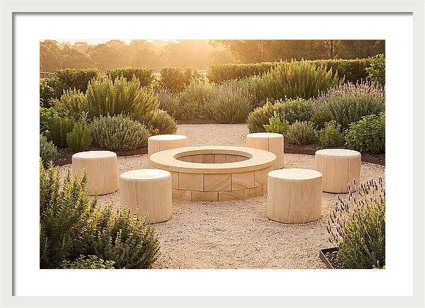 Garden Bonfire Gathering Space