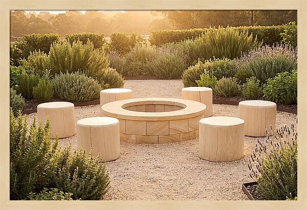 Garden Bonfire Gathering Space