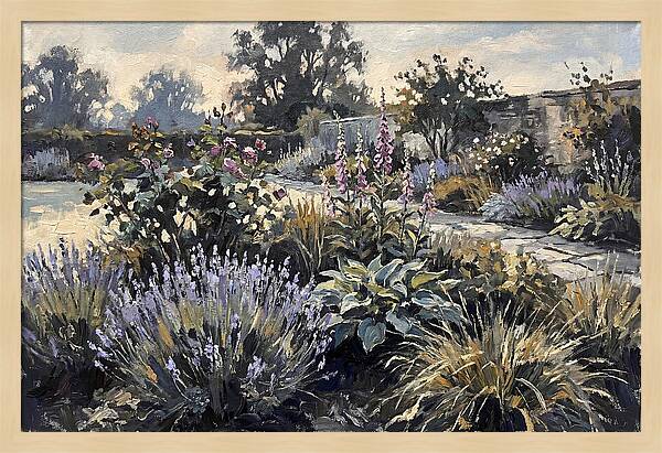 Garden Border In Soft Colors