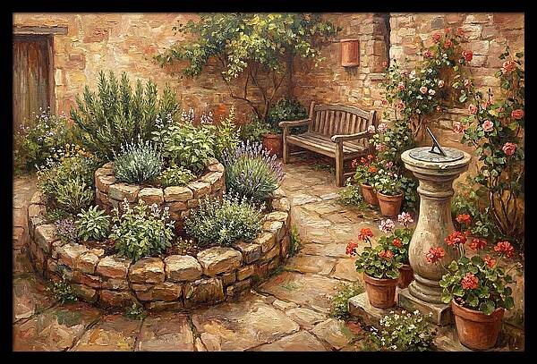 Garden Courtyard Serenity