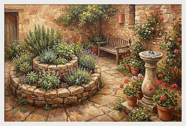 Garden Courtyard Serenity