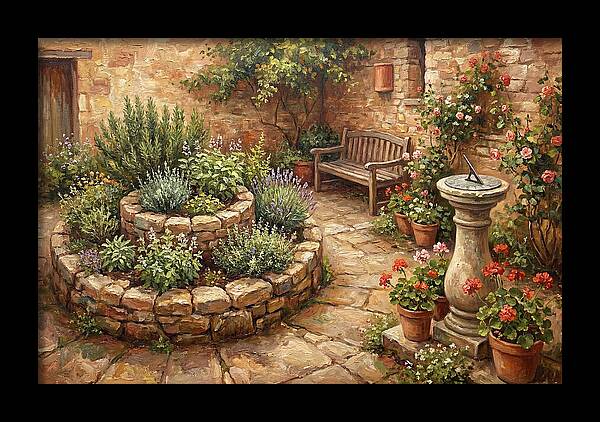 Garden Courtyard Serenity