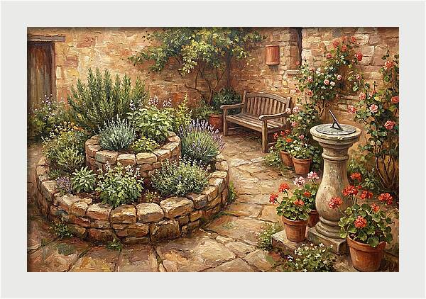 Garden Courtyard Serenity