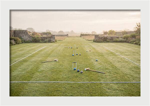 Garden Croquet Lawn At Dawn