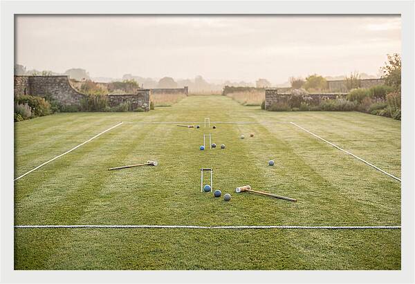 Garden Croquet Lawn At Dawn