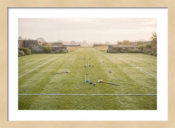Garden Croquet Lawn At Dawn