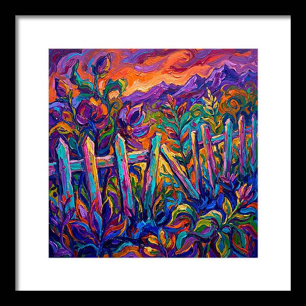 Garden Fence In Vibrant Colors