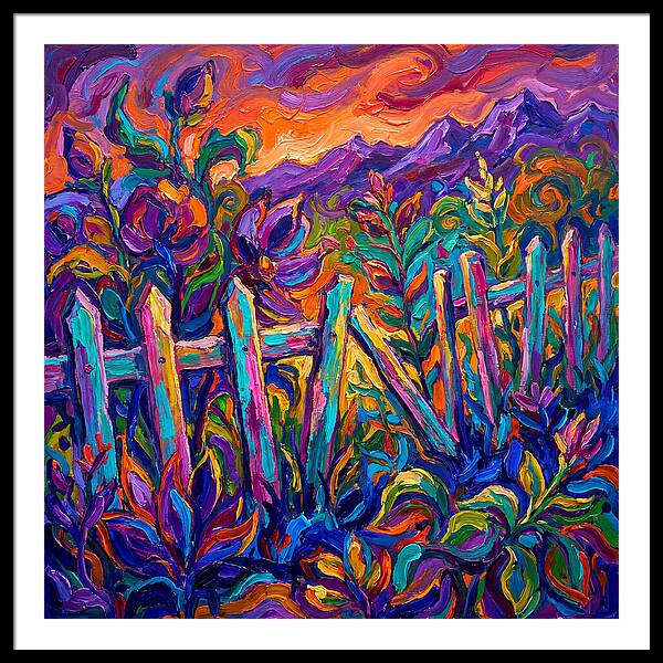 Garden Fence In Vibrant Colors