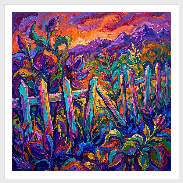 Garden Fence In Vibrant Colors