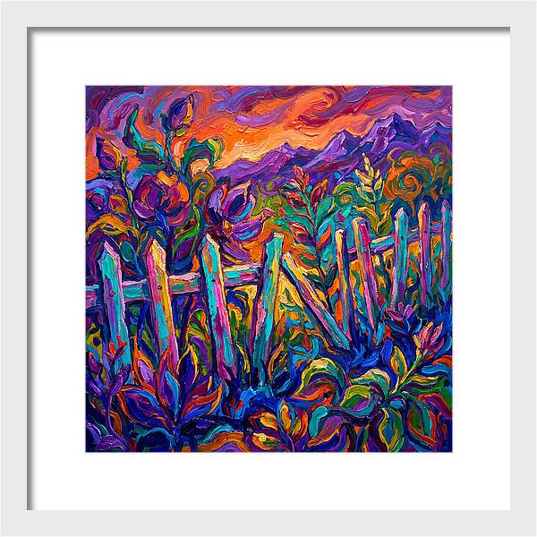 Garden Fence In Vibrant Colors