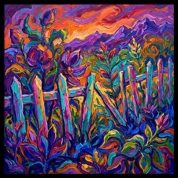 Garden Fence In Vibrant Colors
