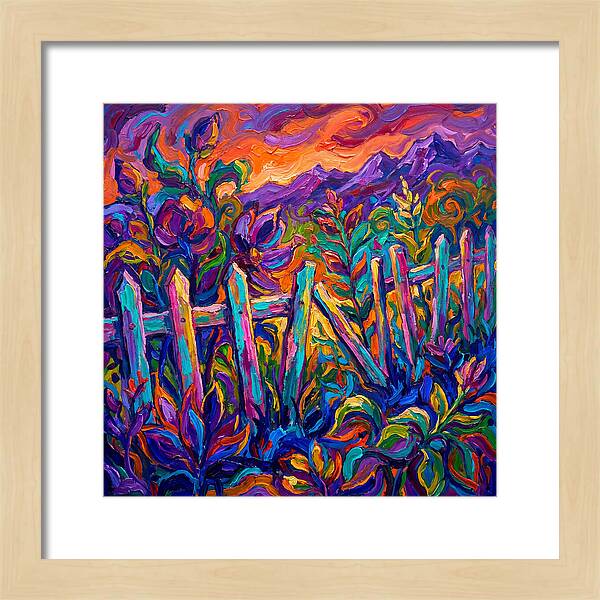 Garden Fence In Vibrant Colors