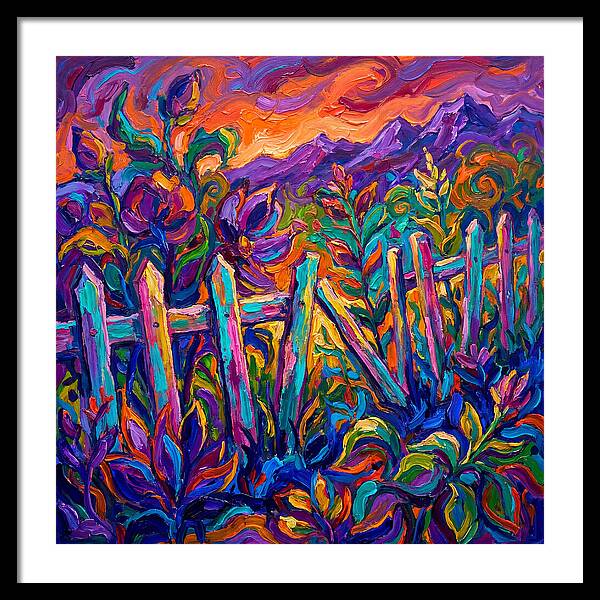 Garden Fence In Vibrant Colors
