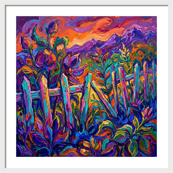Garden Fence In Vibrant Colors