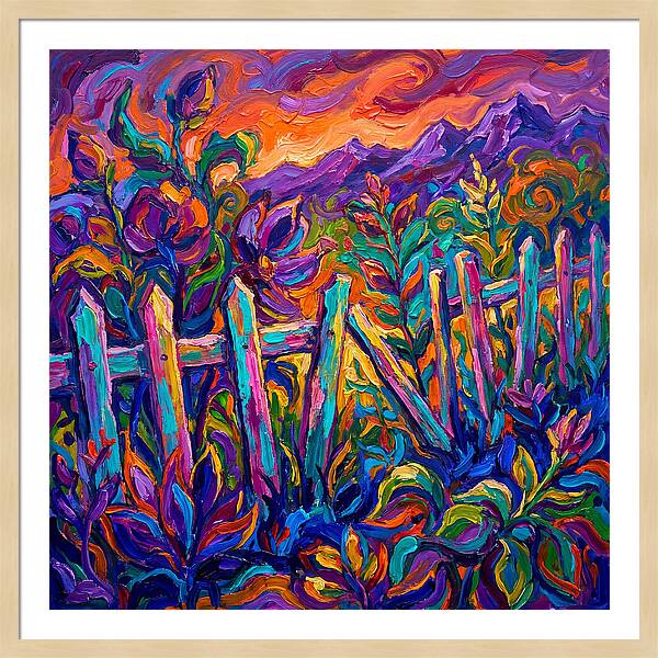 Garden Fence In Vibrant Colors