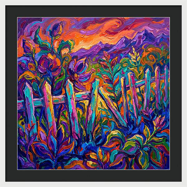 Garden Fence In Vibrant Colors