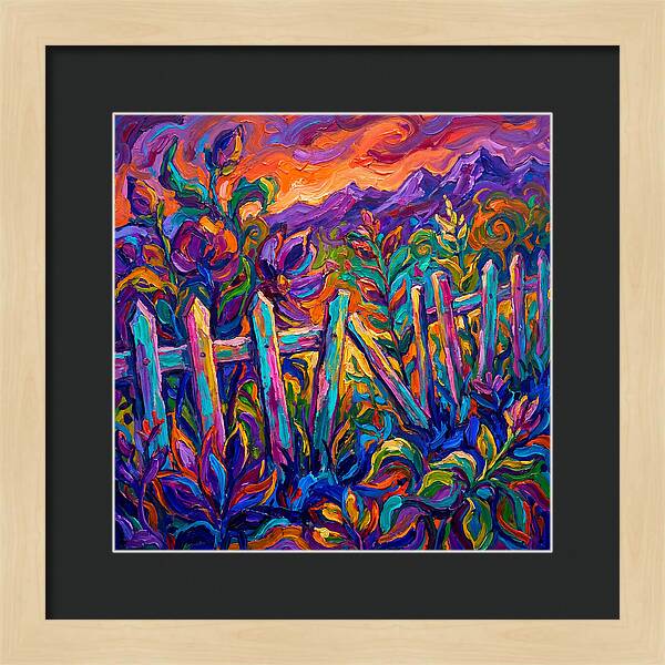 Garden Fence In Vibrant Colors