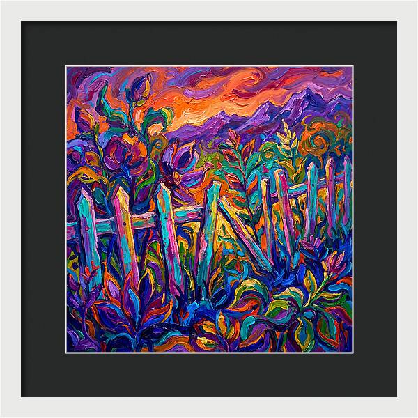 Garden Fence In Vibrant Colors