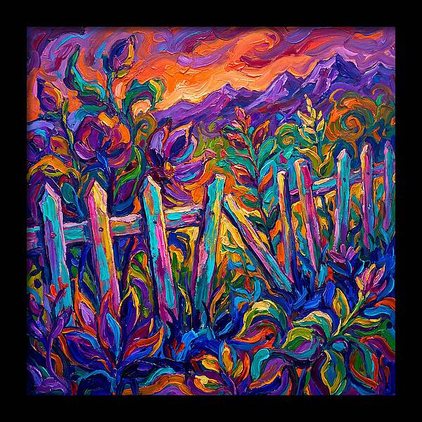 Garden Fence In Vibrant Colors