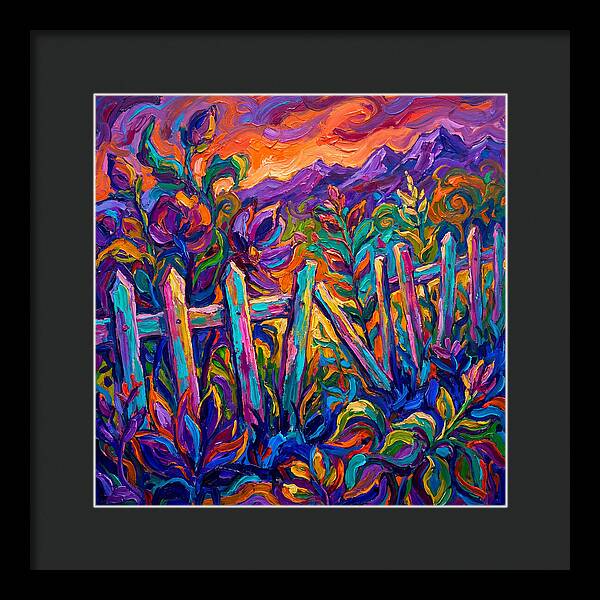 Garden Fence In Vibrant Colors
