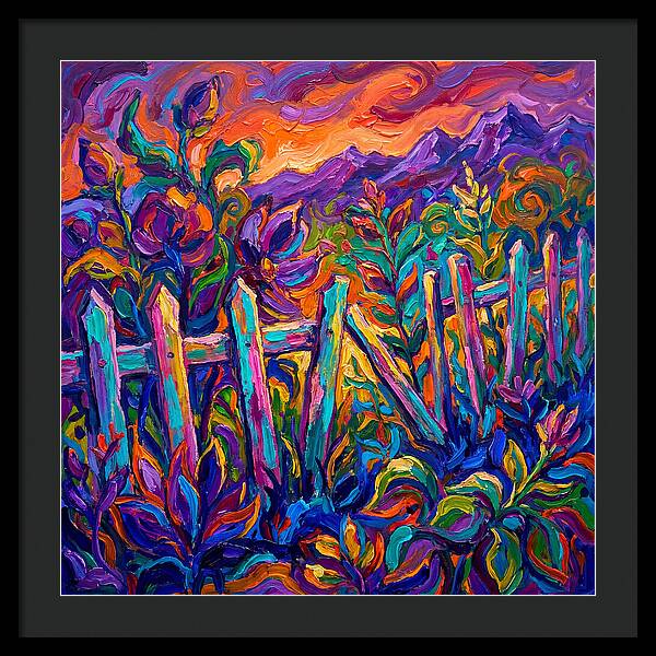 Garden Fence In Vibrant Colors