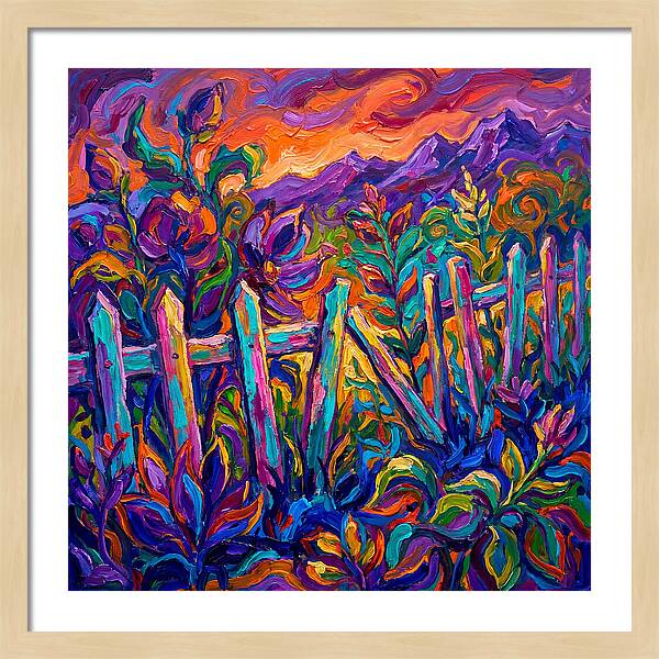Garden Fence In Vibrant Colors