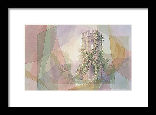 Garden Folly Tower Enveloped In Nature