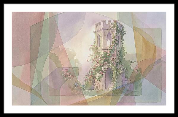 Garden Folly Tower Enveloped In Nature