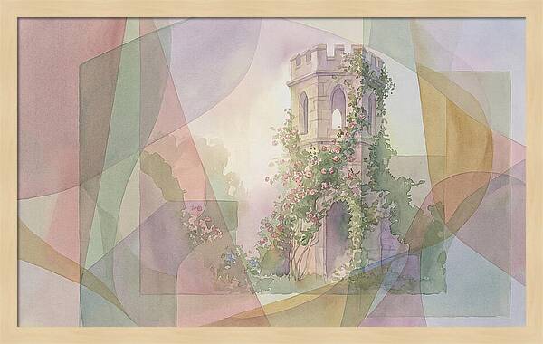 Garden Folly Tower Enveloped In Nature