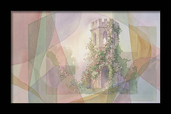 Garden Folly Tower Enveloped In Nature
