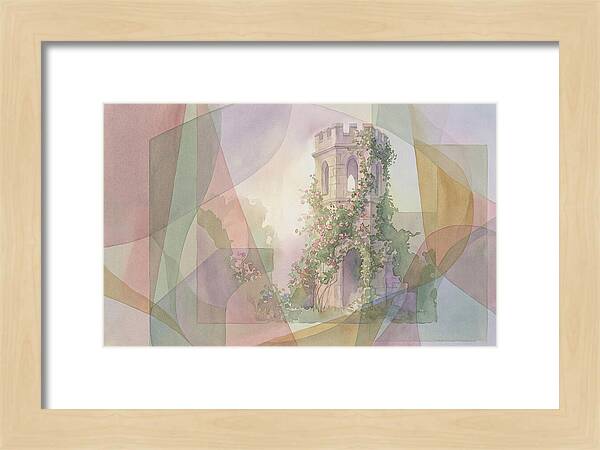 Garden Folly Tower Enveloped In Nature