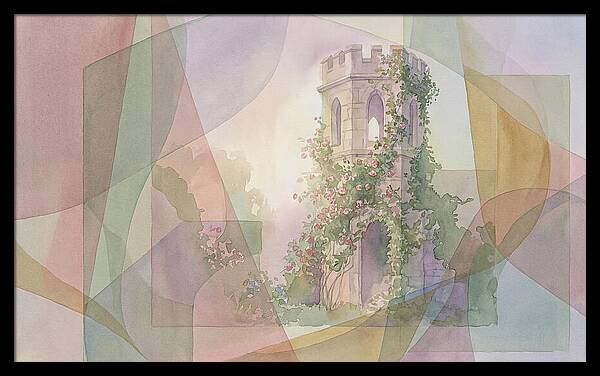 Garden Folly Tower Enveloped In Nature