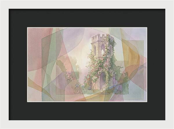 Garden Folly Tower Enveloped In Nature