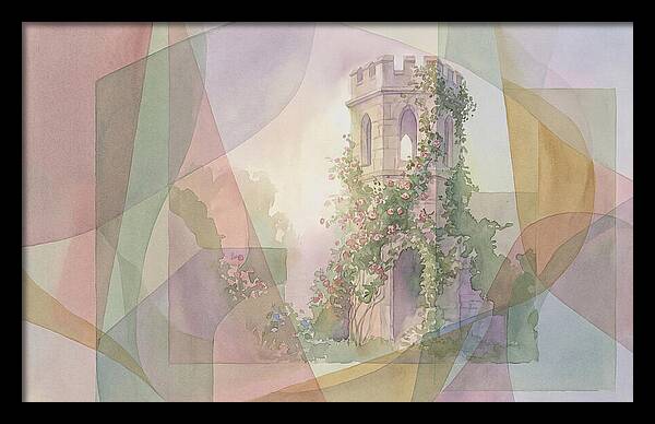 Garden Folly Tower Enveloped In Nature