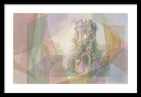Garden Folly Tower Enveloped In Nature
