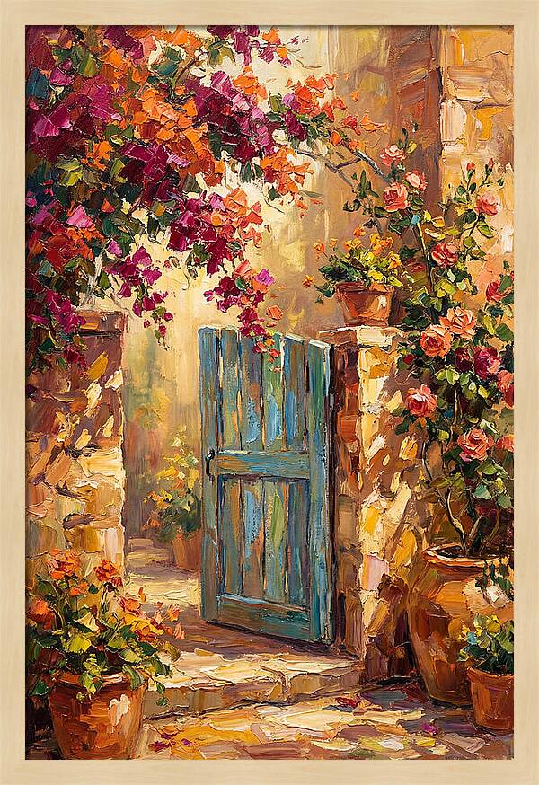 Garden Gate In Bloom