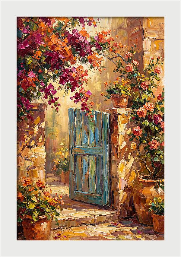 Garden Gate In Bloom