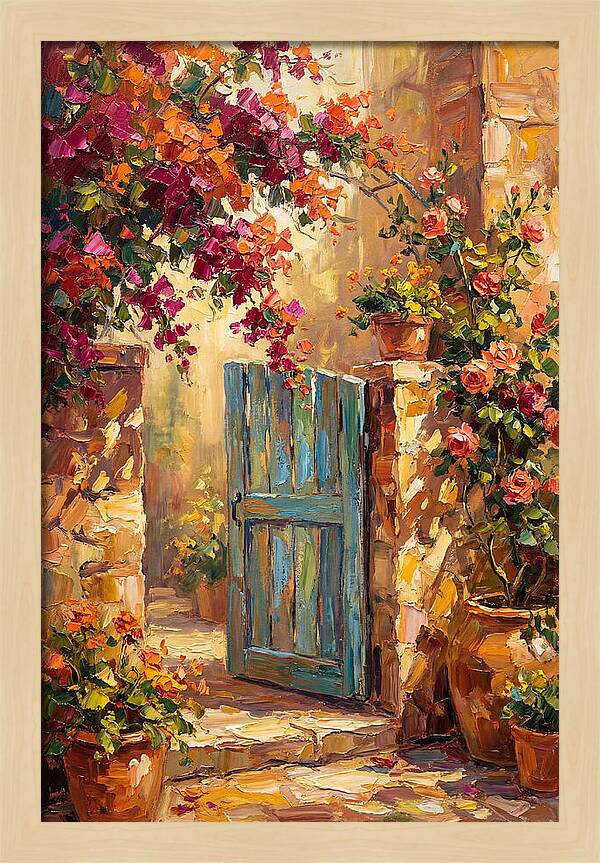 Garden Gate In Bloom