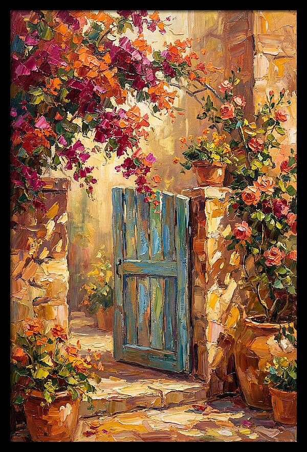 Garden Gate In Bloom