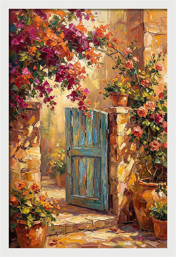 Garden Gate In Bloom