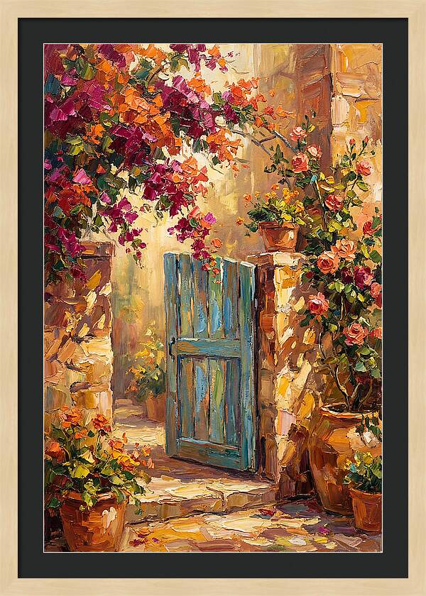 Garden Gate In Bloom