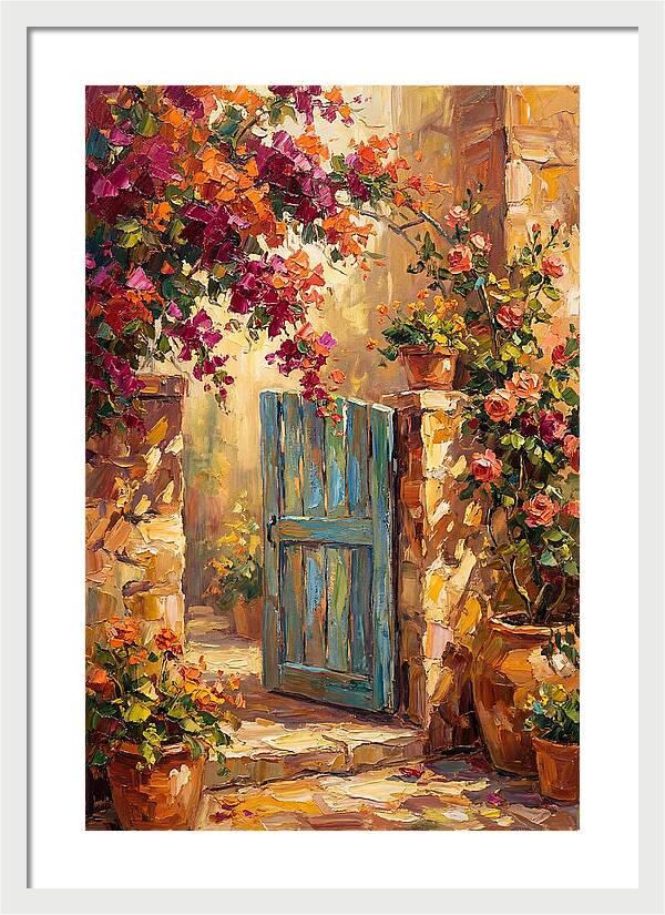 Garden Gate In Bloom