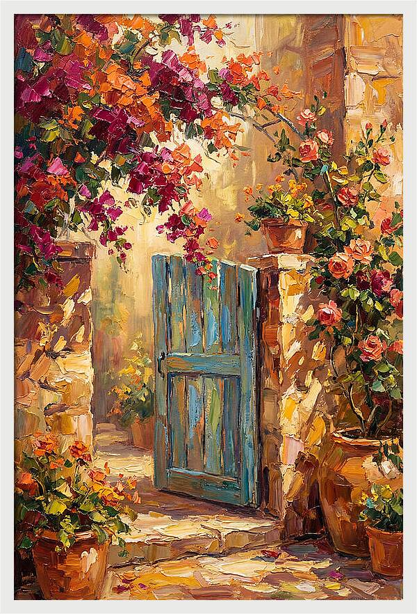 Garden Gate In Bloom