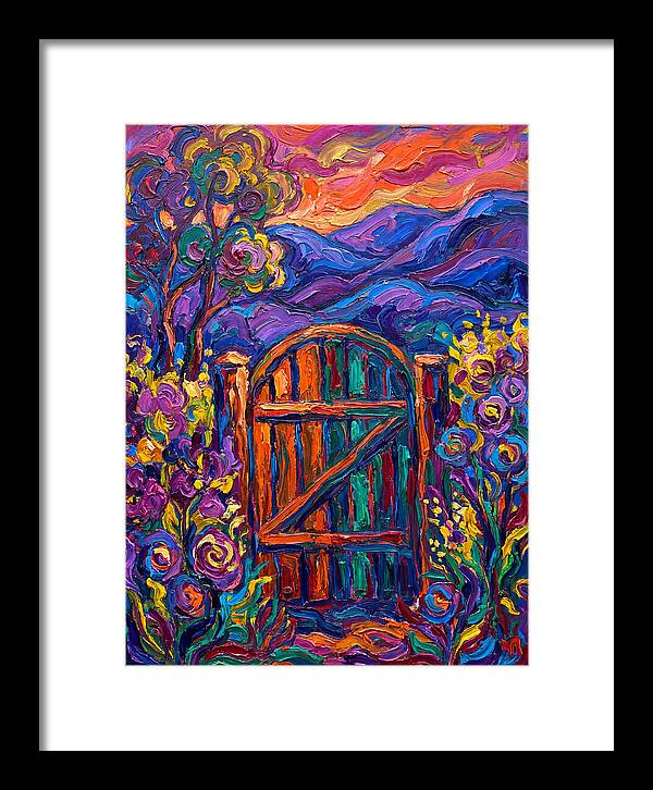 Garden Gate In Vibrant Colors