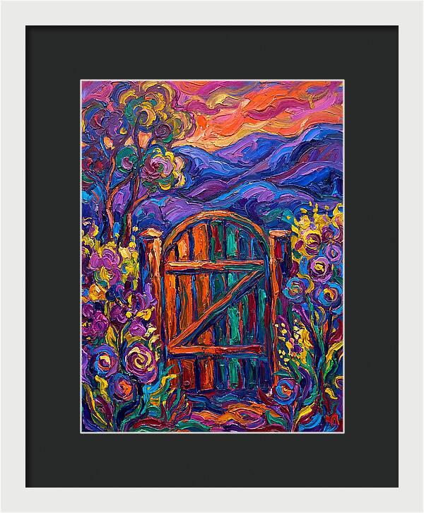 Garden Gate In Vibrant Colors