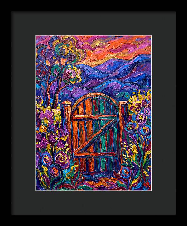 Garden Gate In Vibrant Colors
