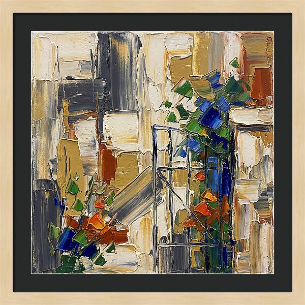 Garden Gate In Vibrant Hues