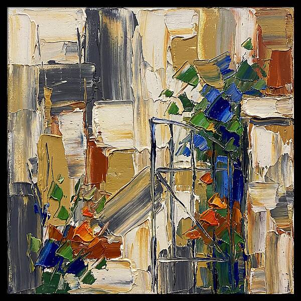 Garden Gate In Vibrant Hues