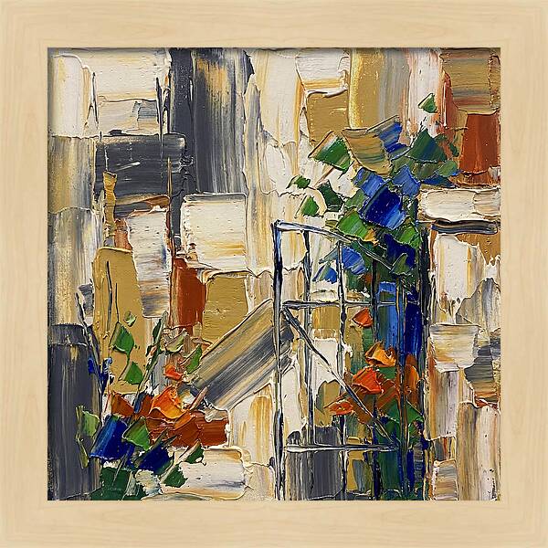 Garden Gate In Vibrant Hues
