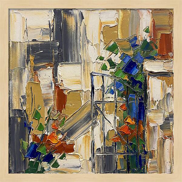 Garden Gate In Vibrant Hues